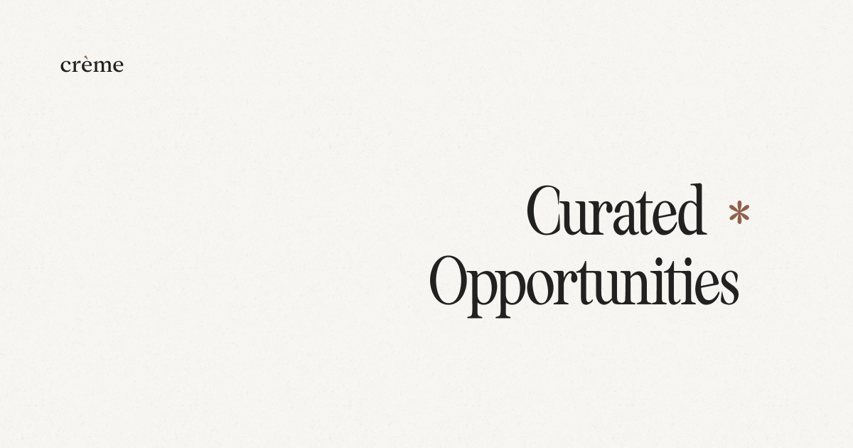 Crème - Website Design Preview